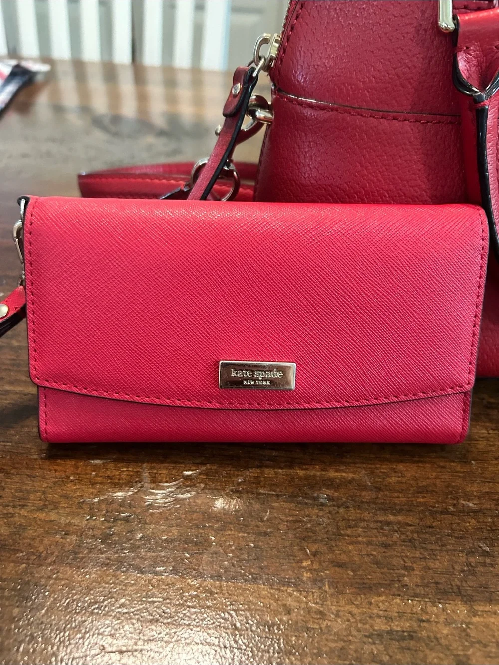 Kate Spade Mini Carli Grove Street Leather crossbody Purse And Wallet